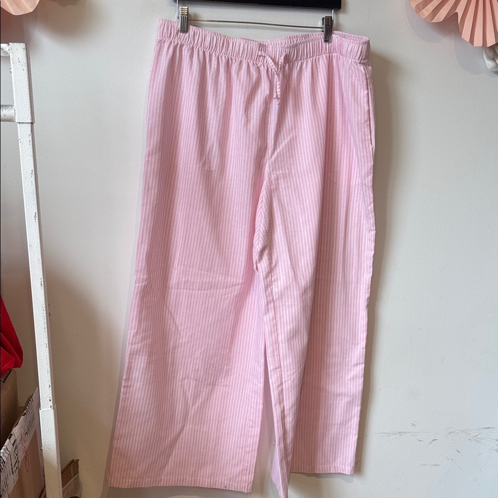 Light Pink Striped pants size 2x